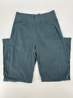 Pact Organic Cotton
Airplane Pintuck Wide Leg Pants
Size M Steel Blue NWT